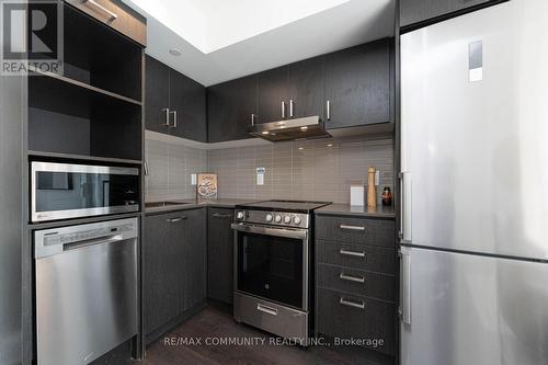 501 - 219 Dundas Street, Toronto, ON - Indoor Photo Showing Kitchen With Stainless Steel Kitchen