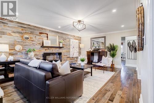 19 Maple Boulevard, Toronto, ON - Indoor Photo Showing Living Room With Fireplace