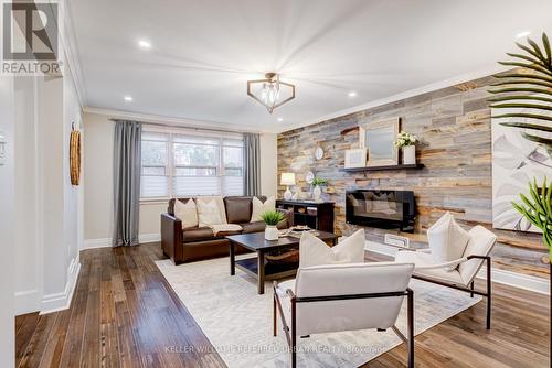 19 Maple Boulevard, Toronto, ON - Indoor Photo Showing Living Room With Fireplace