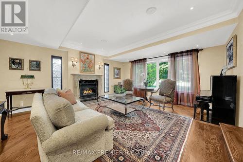 43 Edenvale Crescent, Toronto, ON - Indoor Photo Showing Living Room With Fireplace