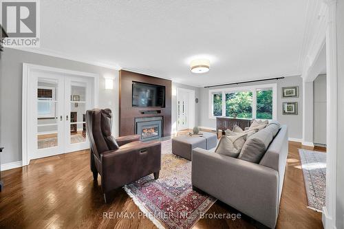 43 Edenvale Crescent, Toronto, ON - Indoor Photo Showing Living Room With Fireplace