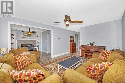 4740 Highway 43 Road, Smiths Falls, ON - Indoor Photo Showing Living Room With Fireplace