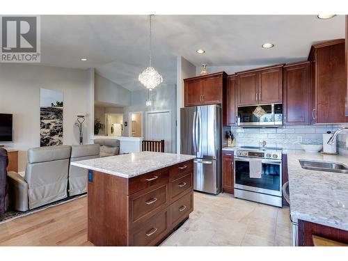 3474 Pine Valley Drive, Kelowna, BC - Indoor Photo Showing Kitchen With Stainless Steel Kitchen With Double Sink