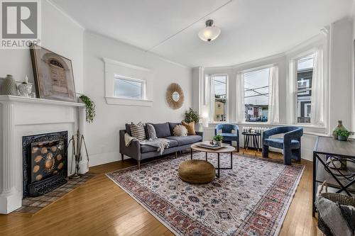 86 Springdale Street, St. John'S, NL - Indoor Photo Showing Living Room With Fireplace