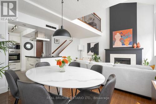 A-0504 - 1555 Avenue Road, Toronto, ON - Indoor Photo Showing Dining Room With Fireplace