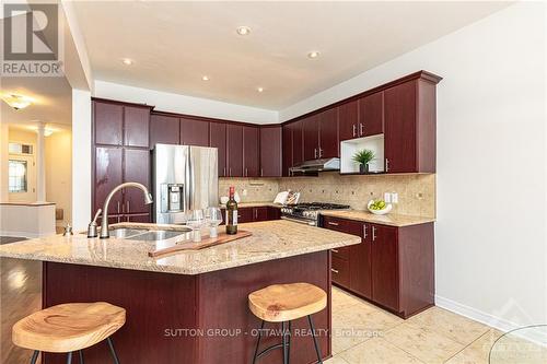 4020 Canyon Walk Drive, Ottawa, ON - Indoor Photo Showing Kitchen With Double Sink With Upgraded Kitchen