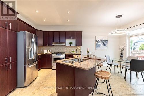 4020 Canyon Walk Drive, Ottawa, ON - Indoor Photo Showing Kitchen With Double Sink