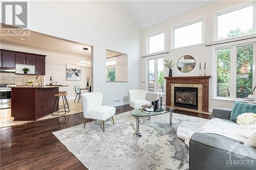 4020 Canyon Walk Drive, Ottawa, ON - Indoor Photo Showing Living Room With Fireplace