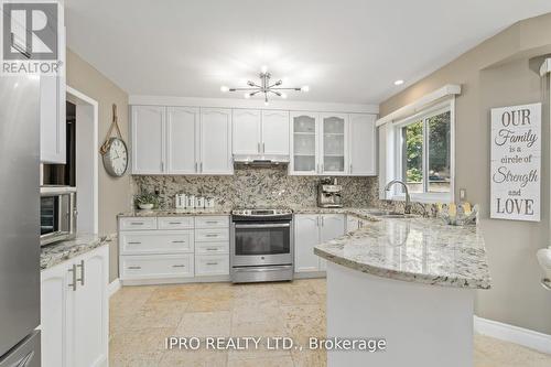 17 Robinson Road, Halton Hills, ON - Indoor Photo Showing Kitchen With Double Sink With Upgraded Kitchen