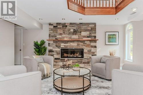 7456 Wellington Road 51, Guelph/Eramosa, ON - Indoor Photo Showing Living Room With Fireplace