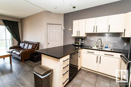 #509 10235 112 St Nw, Edmonton, AB - Indoor Photo Showing Kitchen With Double Sink With Upgraded Kitchen