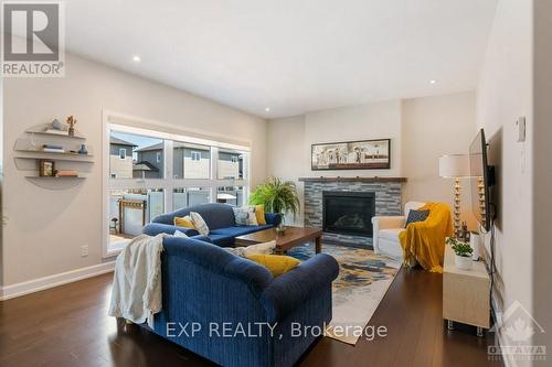 633 Misty Street, Russell, ON - Indoor Photo Showing Living Room With Fireplace