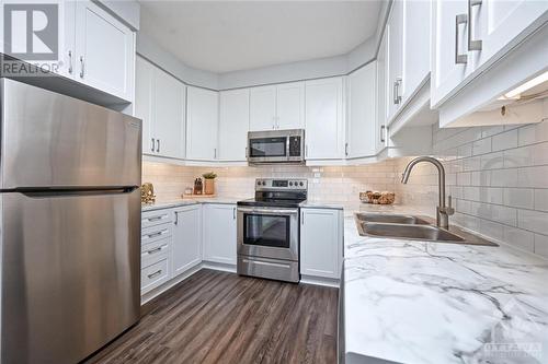 2020 Leinster Circle, Ottawa, ON - Indoor Photo Showing Kitchen With Stainless Steel Kitchen With Double Sink With Upgraded Kitchen