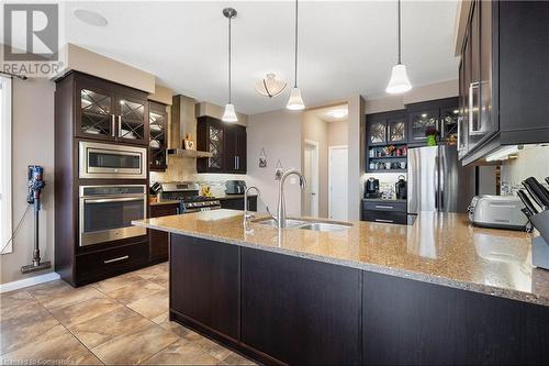 299 Moorlands Crescent, Kitchener, ON - Indoor Photo Showing Kitchen With Stainless Steel Kitchen With Double Sink With Upgraded Kitchen