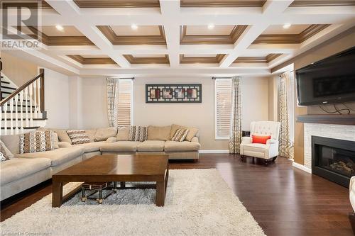 299 Moorlands Crescent, Kitchener, ON - Indoor Photo Showing Living Room With Fireplace