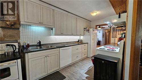 328 Dyer'S Bay Road, Miller Lake, ON - Indoor Photo Showing Kitchen With Double Sink