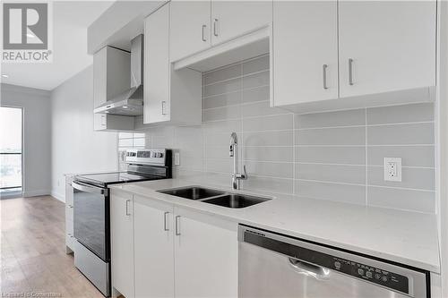 50 Grand Avenue S Unit# 1611, Cambridge, ON - Indoor Photo Showing Kitchen With Double Sink With Upgraded Kitchen