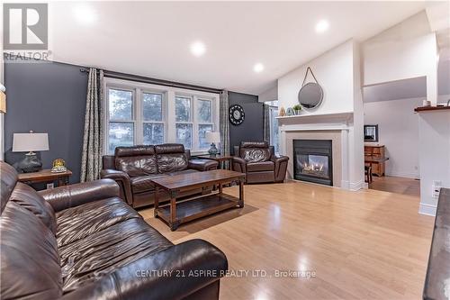 179 Ridge Road, Deep River, ON - Indoor Photo Showing Living Room With Fireplace