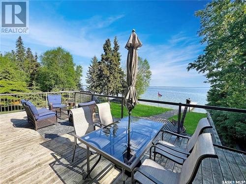 18 Candle Lake Drive, Candle Lake, SK - Outdoor With Body Of Water With Deck Patio Veranda With View