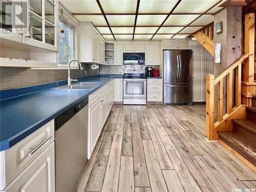 18 Candle Lake Drive, Candle Lake, SK - Indoor Photo Showing Kitchen With Stainless Steel Kitchen With Double Sink