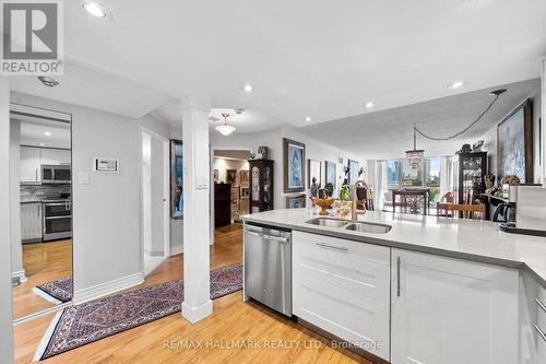 906 - 15 Maitland Place, Toronto, ON - Indoor Photo Showing Kitchen With Double Sink