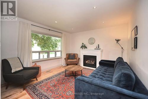 25 Rogers Road, Brampton, ON - Indoor Photo Showing Living Room With Fireplace