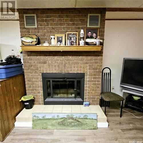 317 Montreal Street, Melville, SK - Indoor Photo Showing Living Room With Fireplace