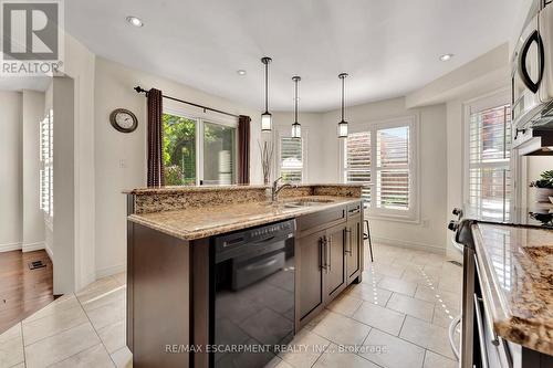 19 Falconridge Drive, Hamilton, ON - Indoor Photo Showing Kitchen With Double Sink