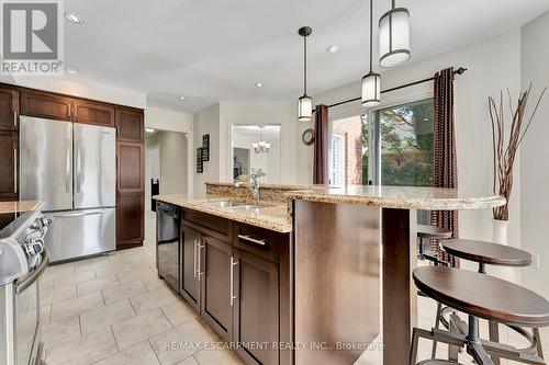 19 Falconridge Drive, Hamilton, ON - Indoor Photo Showing Kitchen With Double Sink