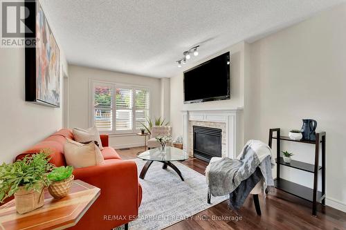 19 Falconridge Drive, Hamilton, ON - Indoor Photo Showing Living Room With Fireplace