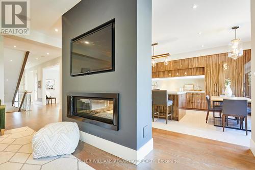 18 Coxwell Boulevard, Toronto, ON - Indoor Photo Showing Living Room With Fireplace