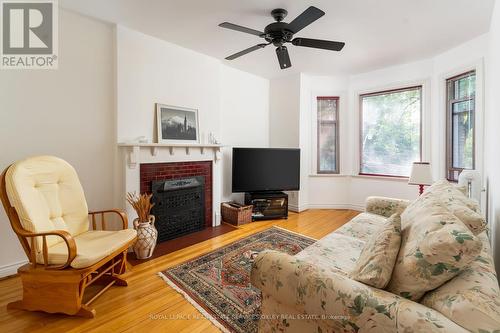 118 Pricefield Road, Toronto, ON - Indoor Photo Showing Living Room With Fireplace