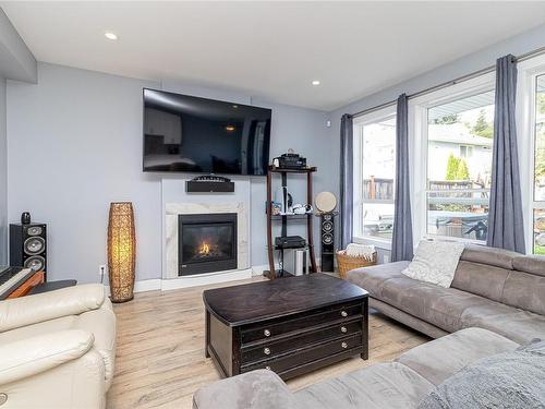 2178 Winfield Dr, Sooke, BC - Indoor Photo Showing Living Room With Fireplace