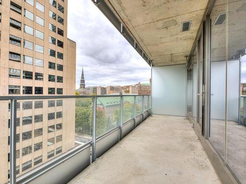 Balcony - 907-1500 Boul. René-Lévesque O., Montréal (Ville-Marie), QC - Outdoor With Exterior