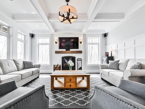 Salon - 536 Ch. St-Germain, Prévost, QC - Indoor Photo Showing Living Room With Fireplace