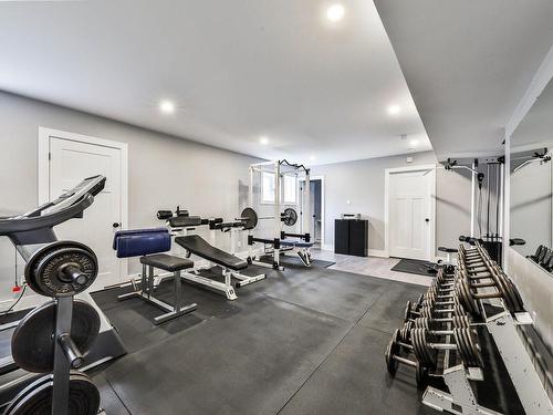 Salle familiale - 536 Ch. St-Germain, Prévost, QC - Indoor Photo Showing Gym Room