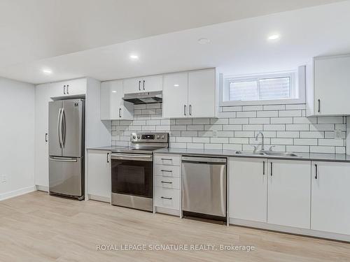 Lower-391 Targa Rd, Mississauga, ON - Indoor Photo Showing Kitchen With Stainless Steel Kitchen