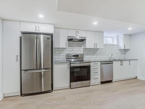 Lower-391 Targa Rd, Mississauga, ON - Indoor Photo Showing Kitchen With Stainless Steel Kitchen