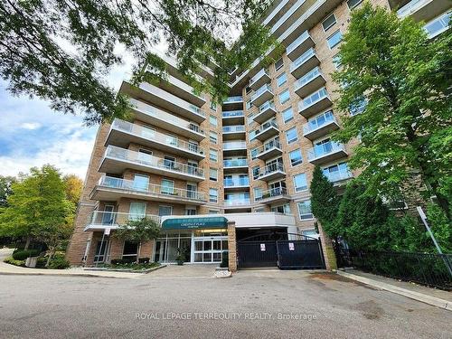 507-350 Mill Rd, Toronto, ON - Outdoor With Balcony With Facade