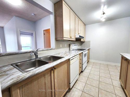 507-350 Mill Rd, Toronto, ON - Indoor Photo Showing Kitchen With Double Sink