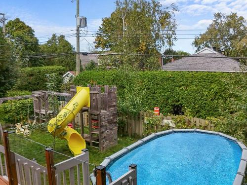 Garden - 10215 Rue De La Roche, Montréal (Ahuntsic-Cartierville), QC - Outdoor With Above Ground Pool With Backyard