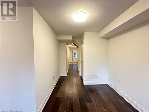 Hall with dark hardwood / wood-style flooring - 258 Hespeler Rd Road Unit# 36, Cambridge, ON - Indoor Photo Showing Other Room