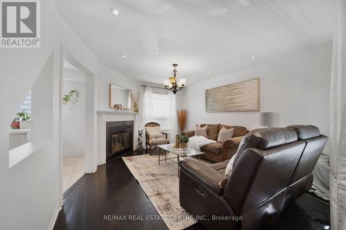 69 Wooliston Crescent, Brampton, ON - Indoor Photo Showing Living Room With Fireplace