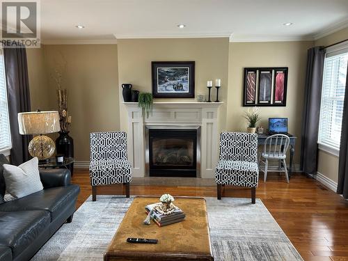 2 Park Drive, Corner Brook, NL - Indoor Photo Showing Living Room With Fireplace