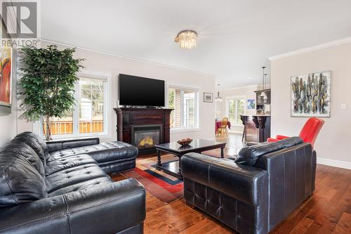 80 Solomon Close, Bay Bulls, NL - Indoor Photo Showing Living Room With Fireplace