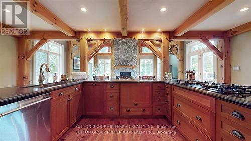 2909 Brigham Road, Middlesex Centre, ON - Indoor Photo Showing Kitchen With Double Sink