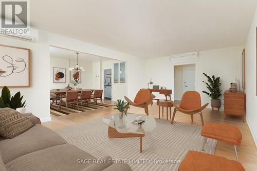 108 - 7 Thornwood Road, Toronto, ON - Indoor Photo Showing Living Room