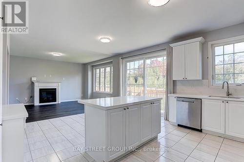 2433 Equestrian Cres Crescent, Oshawa, ON - Indoor Photo Showing Kitchen With Fireplace