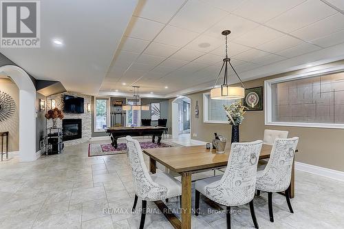 39 Fiorello Court, Vaughan, ON - Indoor Photo Showing Dining Room With Fireplace