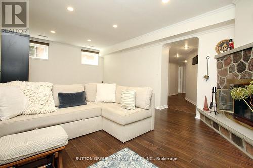 43 Merrygale Crescent, Toronto, ON - Indoor Photo Showing Living Room With Fireplace